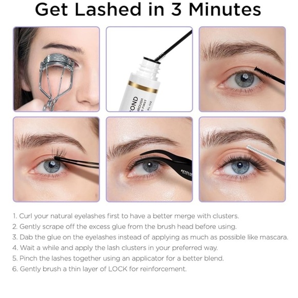 BEYELIAN Lash Bond Seal Latex Free Mascara Wand Super Strong Hold 72 Hours - Picture 2 of 3